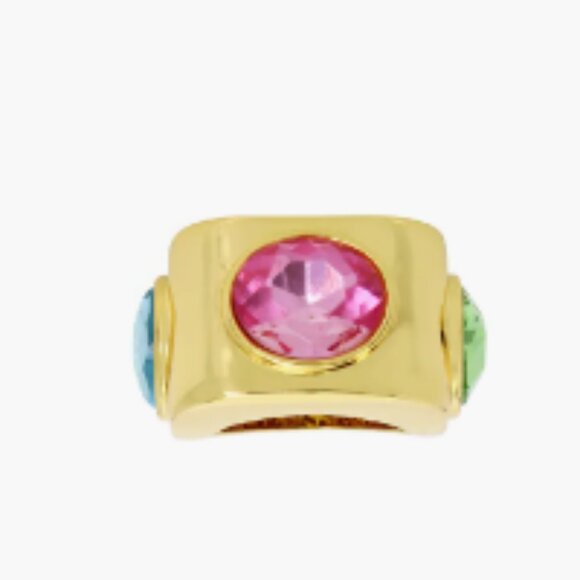 KURT GEIGER LONDON Triple Crystal Cocktail Ring Size 8 - Picture 5 of 6
